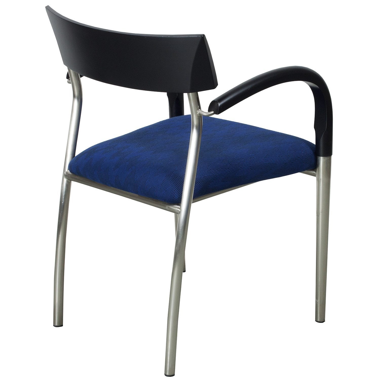 Bernhardt Used Side Chair, Blue Zigzag