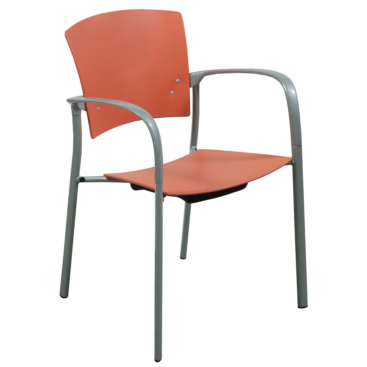 Steelcase Enea Used Stack Chair, Orange National Office Interiors and