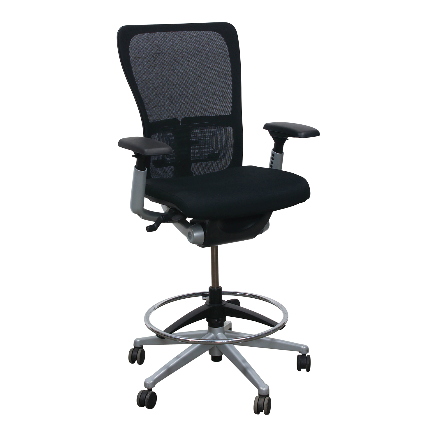 Haworth Zody Classic Mesh Back Used Task Stool, Black - National