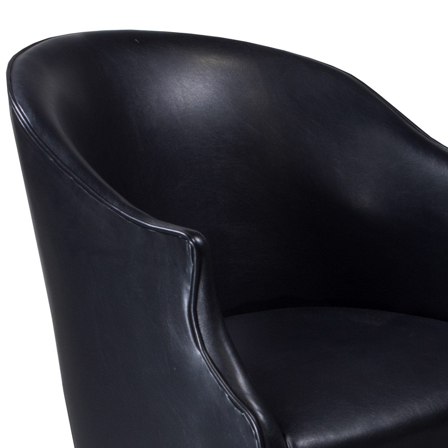 Fairfield Chairs Reupholstered Used Caster Wheel Accent Lounge, Black