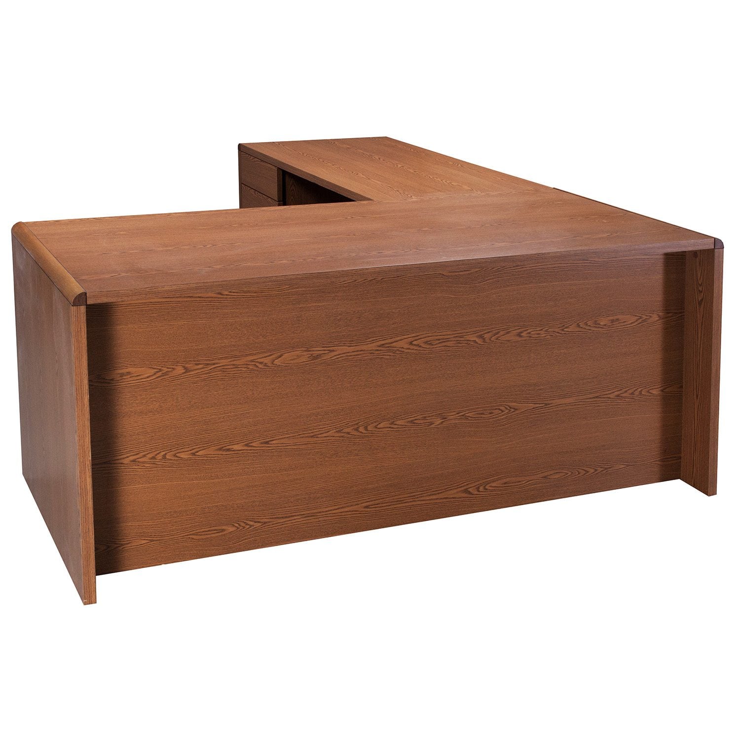 Hon Used 65x78 L Shape Left Return Desk, Oak National Office