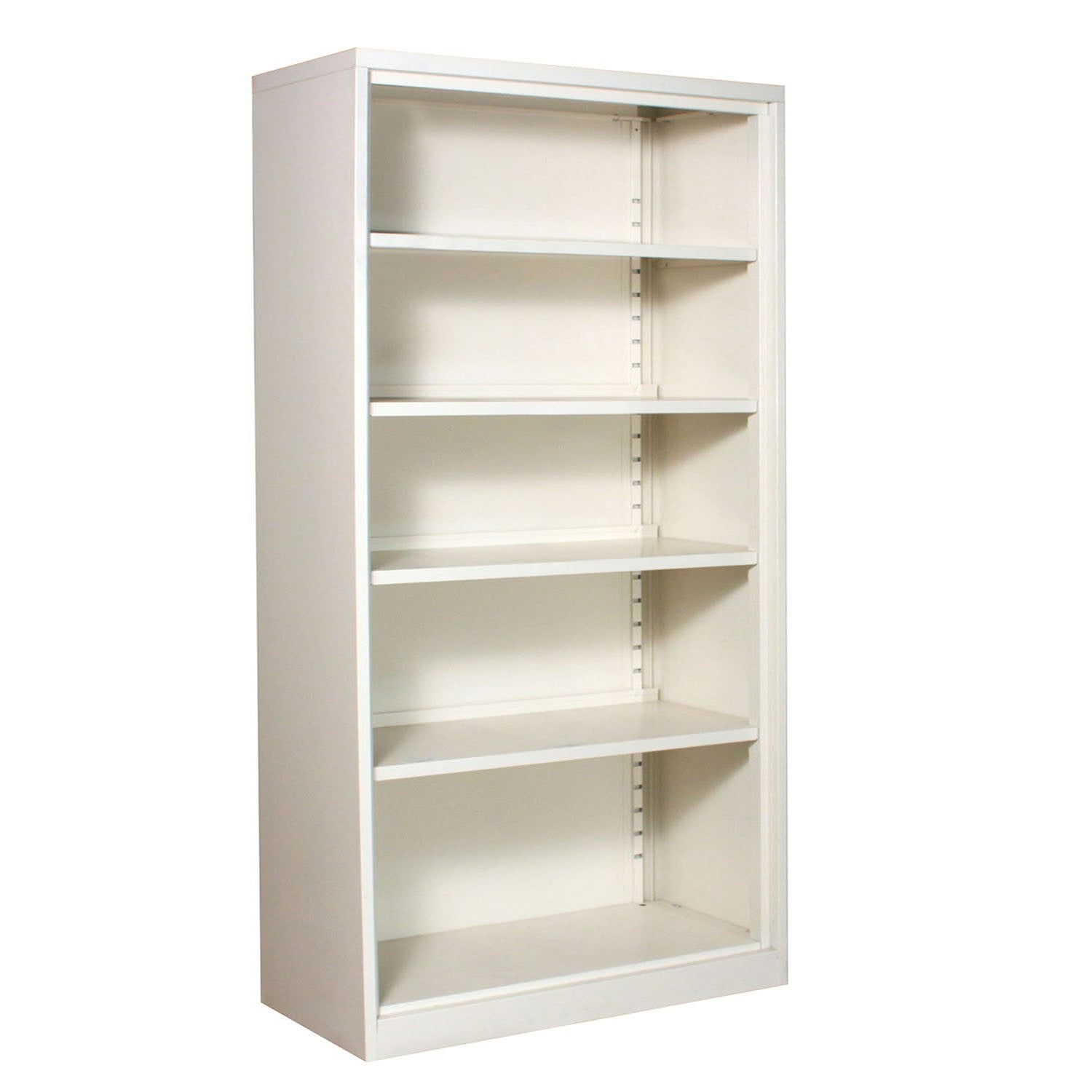 Steelcase Used 5 Shelf Heavy Duty Bookcase, Putty National Office