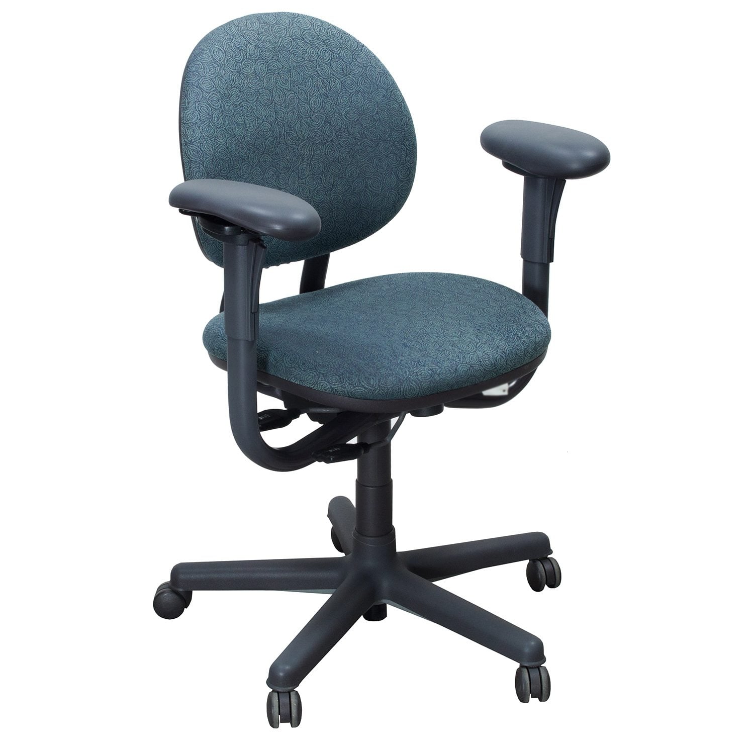 Steelcase Criterion Used Mid Back Series Task Chair, Green Pattern