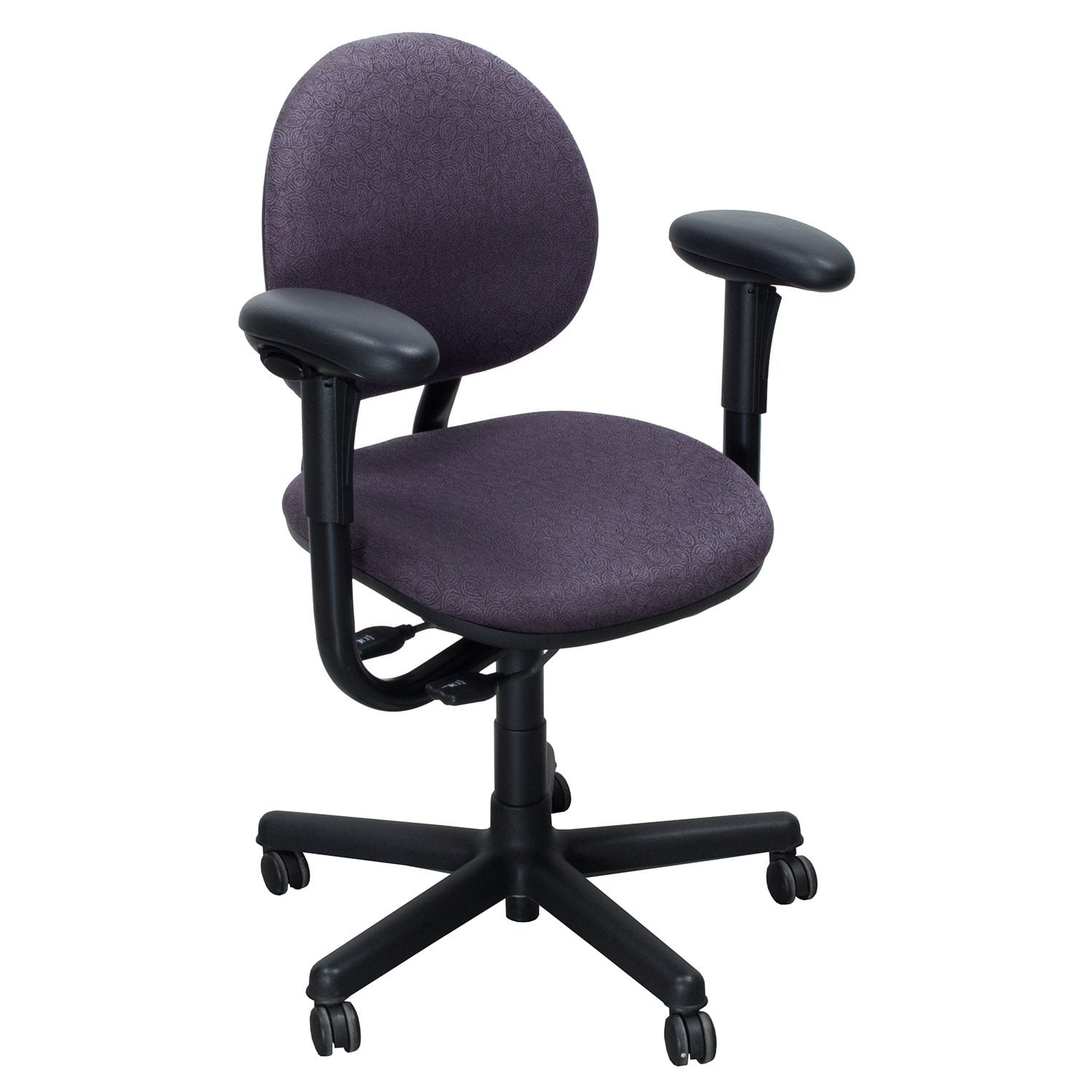 Steelcase Criterion Used Mid Back Series Task Chair, Purple Pattern