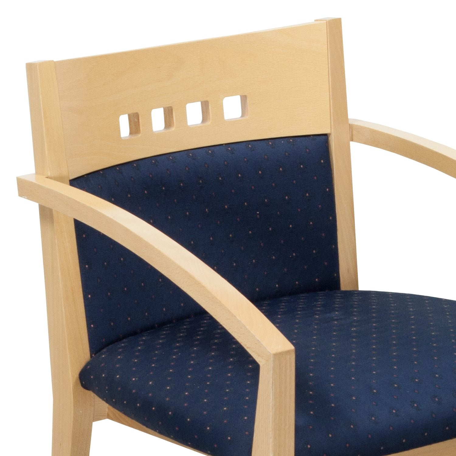 Traditional Maple Side Chair, Blue - National Office ...