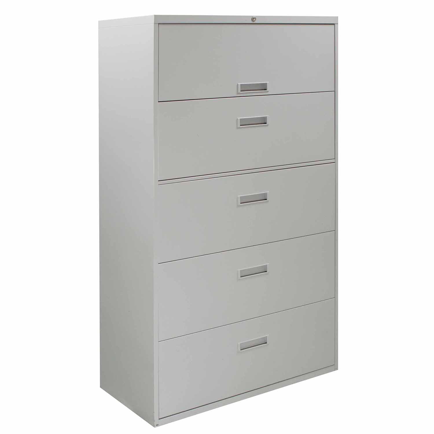 Steelcase 5 Drawer Used Lateral File 800 Series 36 Inch, Light Gray