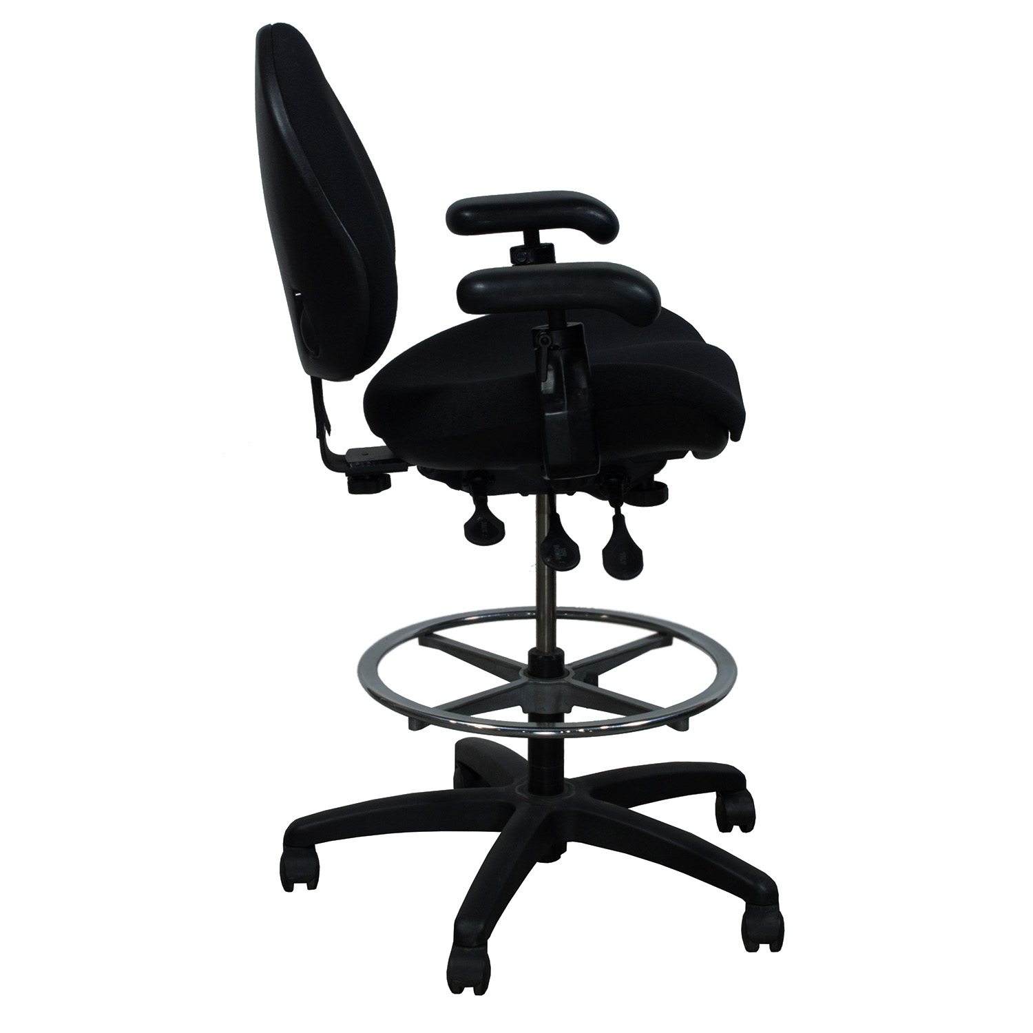 Body Bilt J757 Used Drafting Stool, Black - National Office Interiors ...