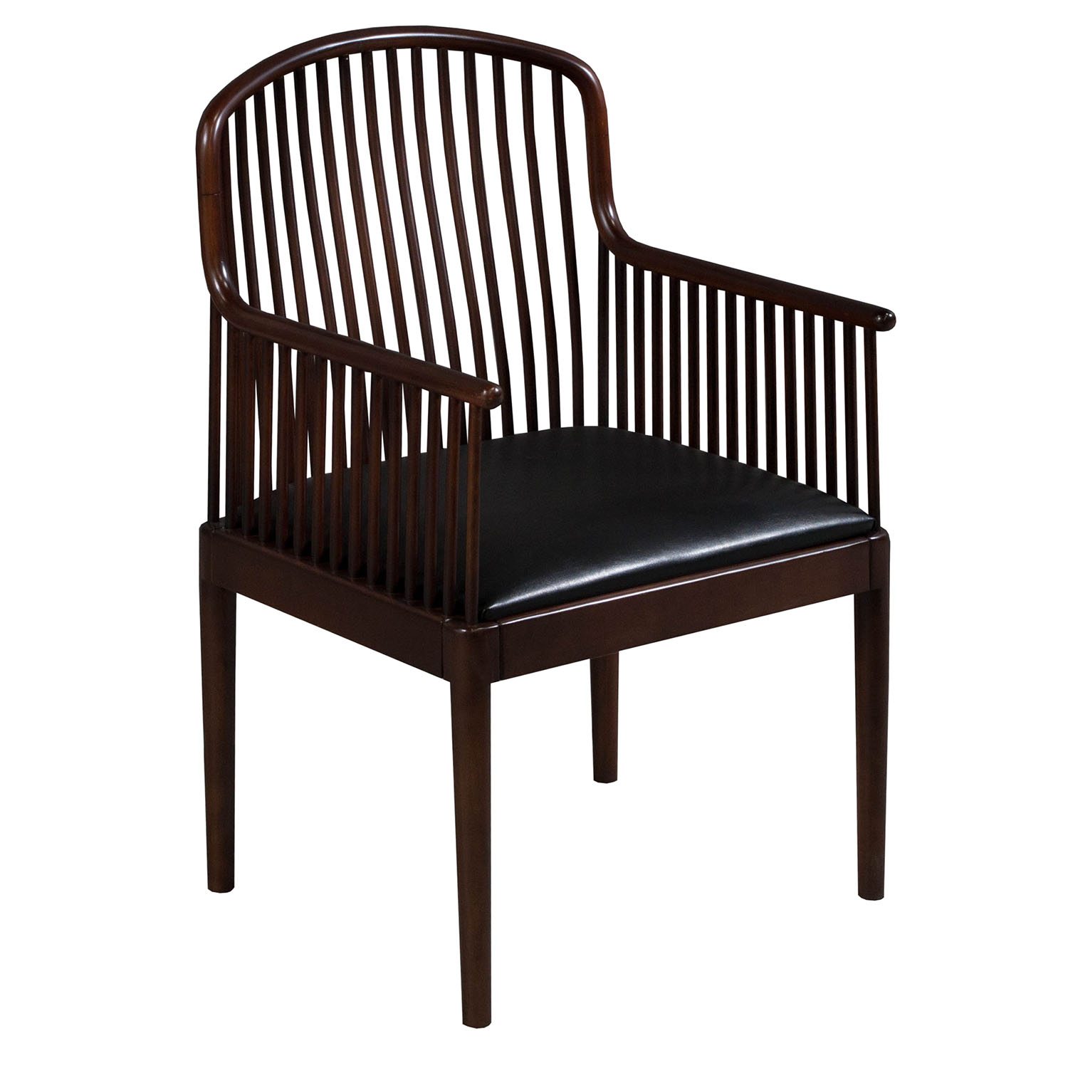 Knoll Exeter Used Vintage Wood Side Chair, Espresso National Office