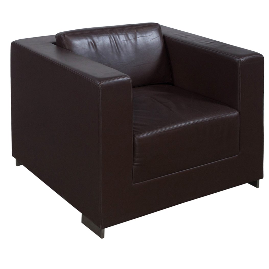 Bernhardt Used Leather Lounge Chair, Brown - National Office Interiors