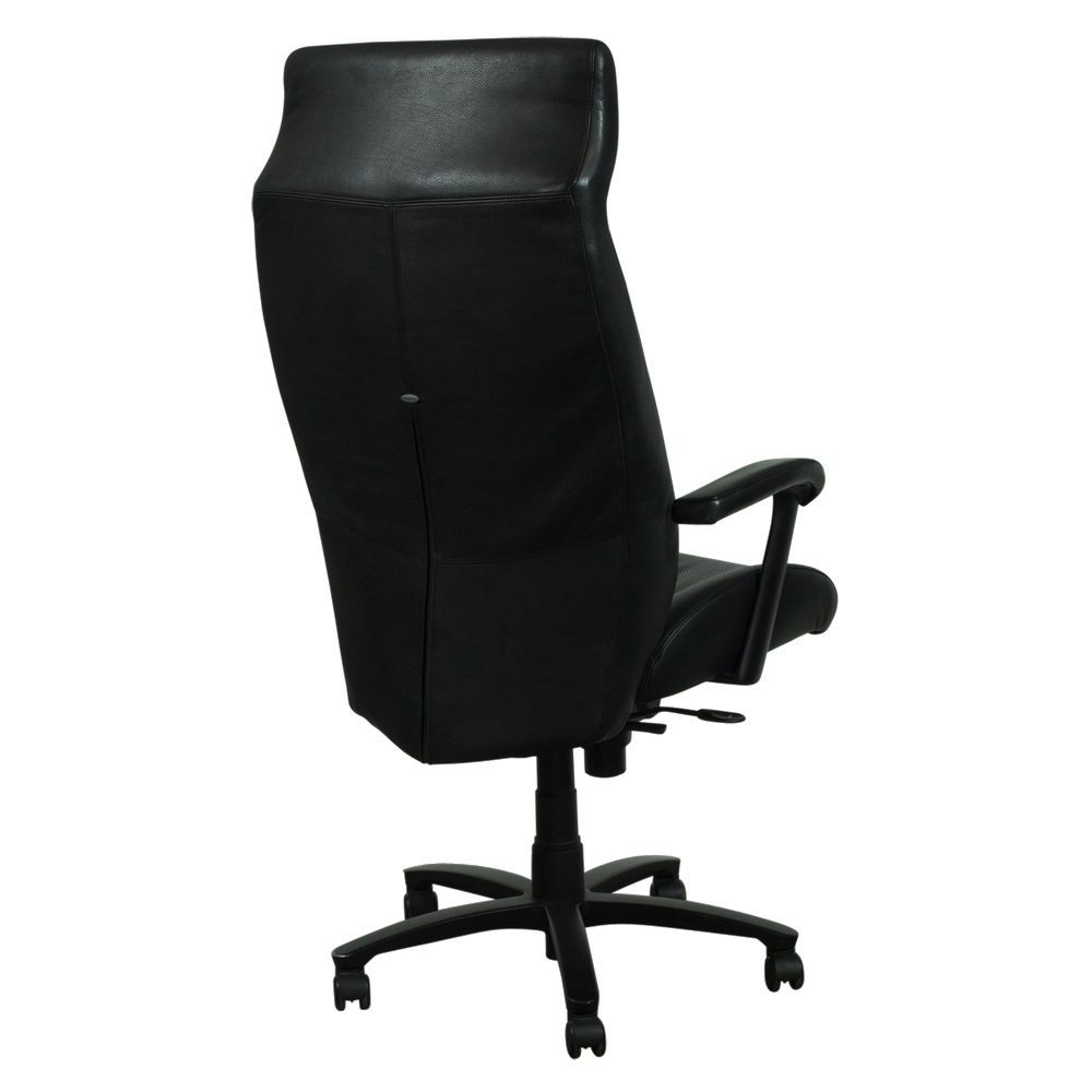 Haworth Monaco Used Leather Conference Chair, Black National Office