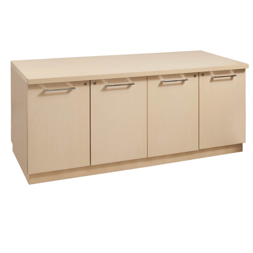 Middle Atlantic Products 4 Door Laminate Credenza Maple