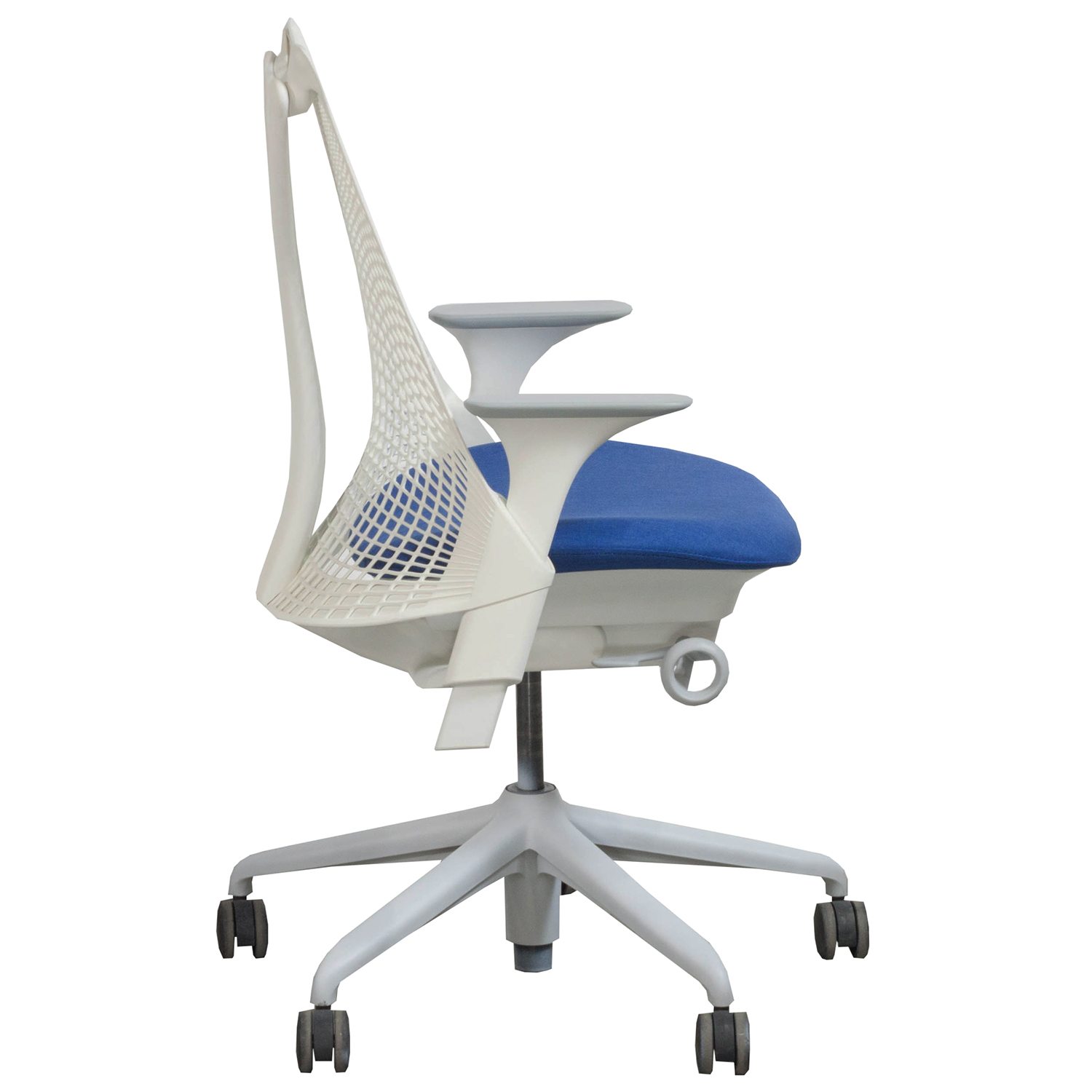 Herman Miller Sayl Used White Back Task Chair, Electric National