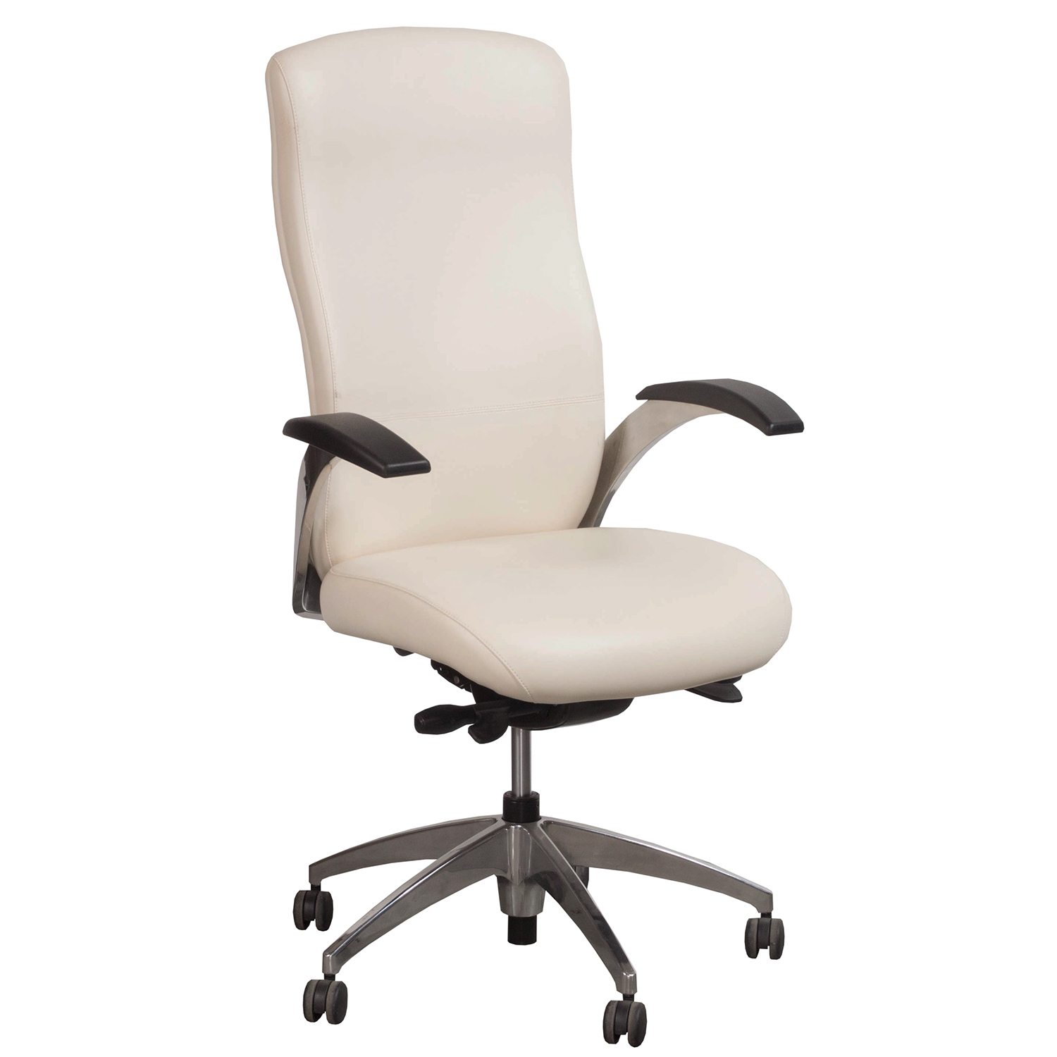 National Aurora Used Leather Executive Chair, White National Office