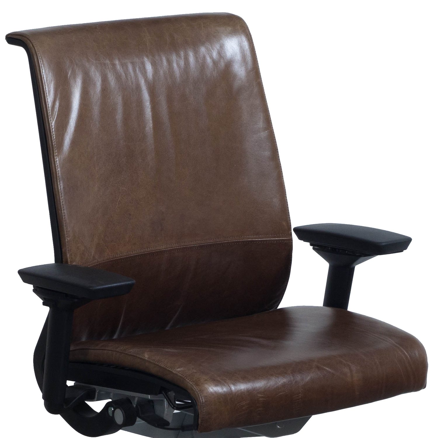 Steelcase Think Used Leather Task Chair, Brown National Office