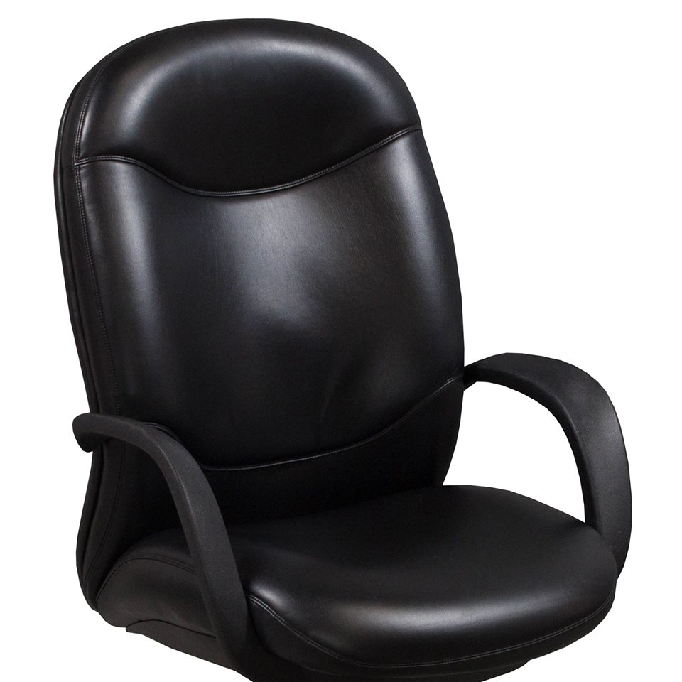 Steelcase Vecta Indy Used Leather Conference Chair, Black - National ...
