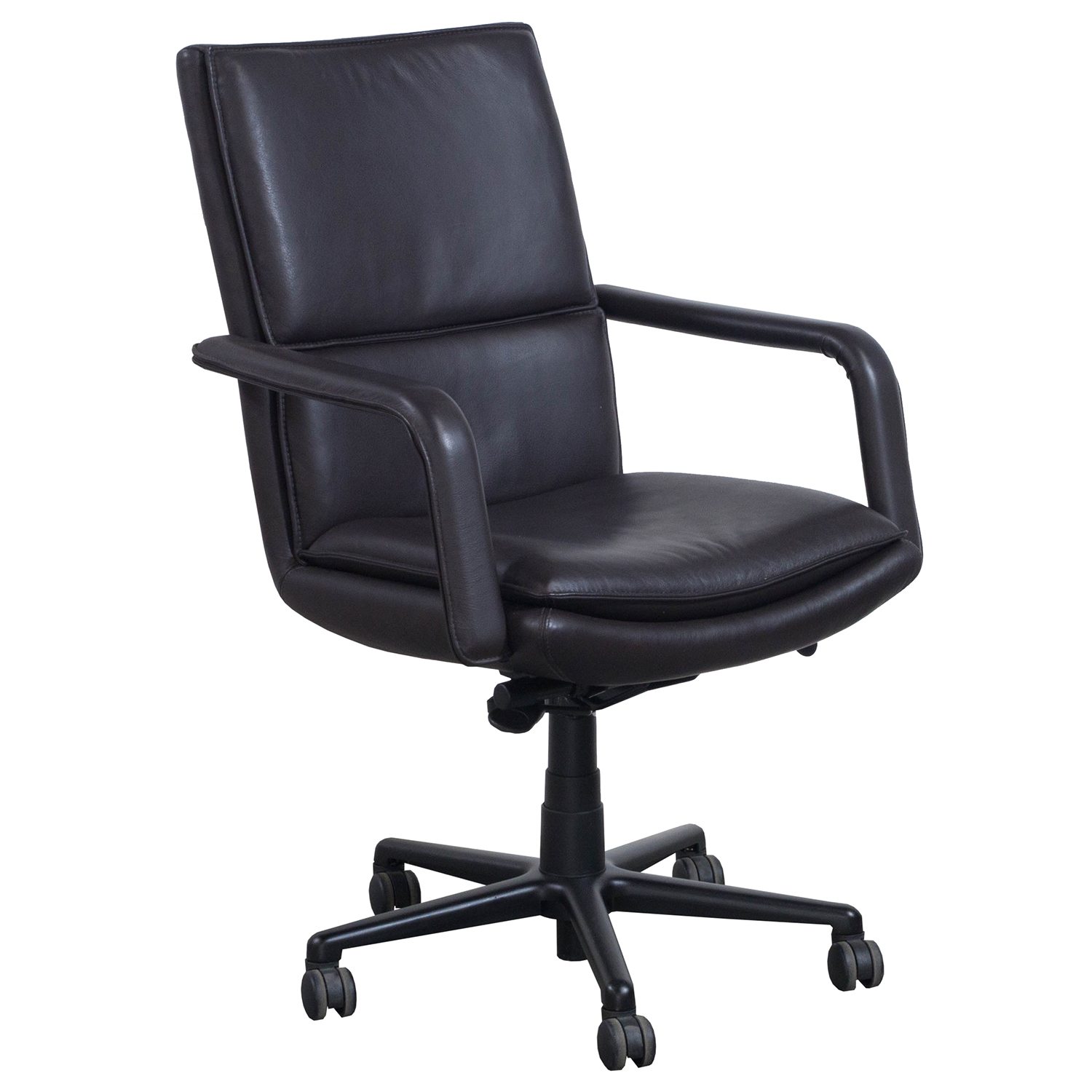 Keilhauer Elite 597 Leather Conference Chair, Dark Brown | National ...