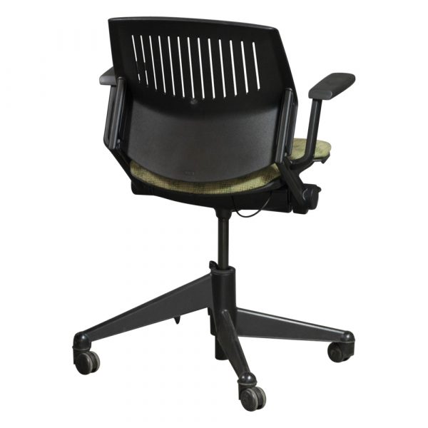 Steelcase Vecta Kart Used Nesting Task Chair, Green Pattern National