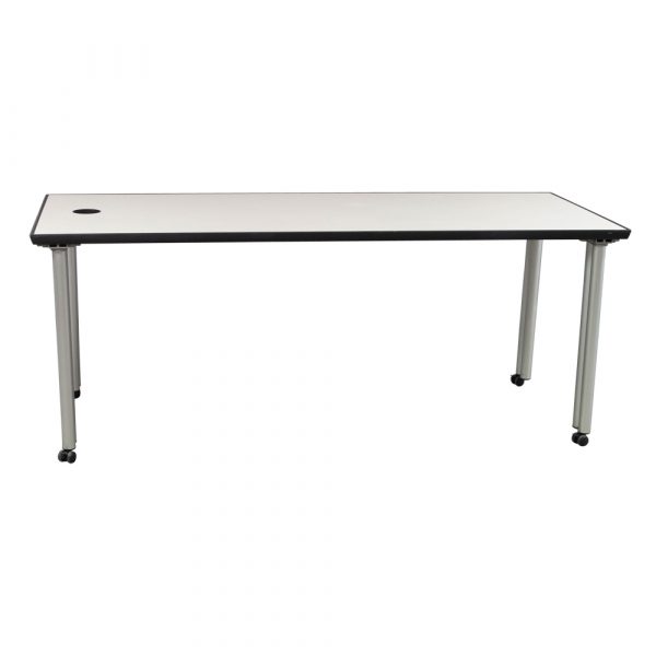 Knoll Propeller Used 30x72 Mobile Training Table, Off White National