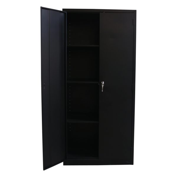 2 Door Used 78 Inch Storage Black National Office Interiors