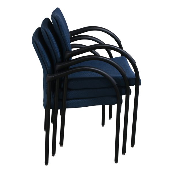 Allsteel Tolleson Used Stack Chair, Blue National Office Interiors