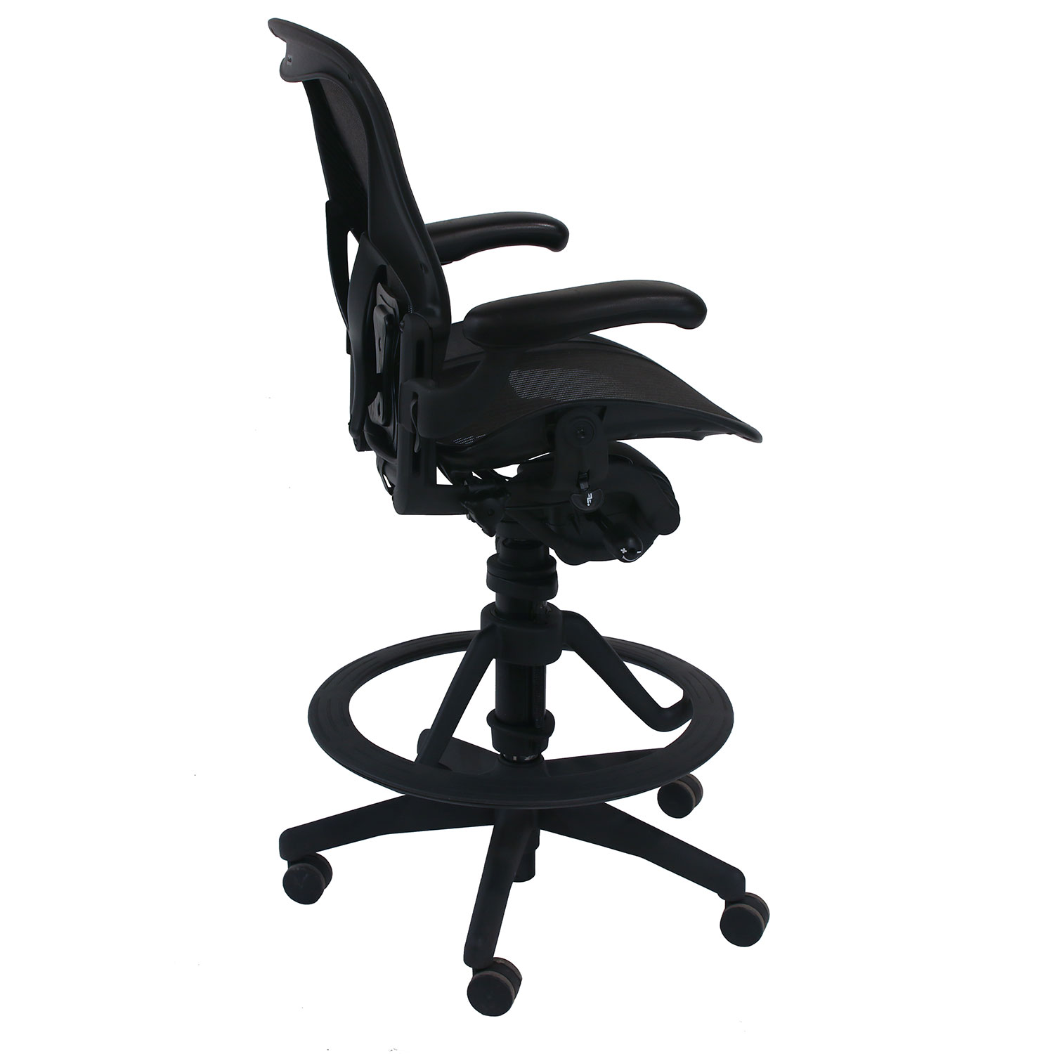 Herman Miller Aeron PostureFit Used Size B Stool, Carbon National