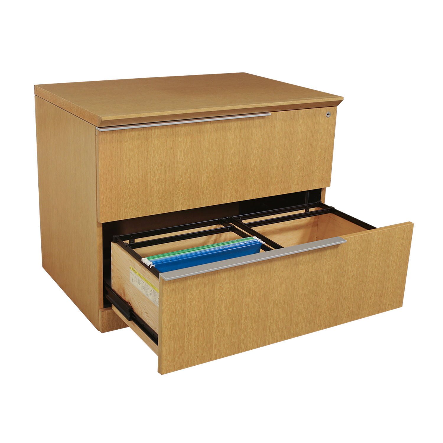 Steelcase Elective Elements Used 2 Drawer 36 Inch Lateral File, Maple