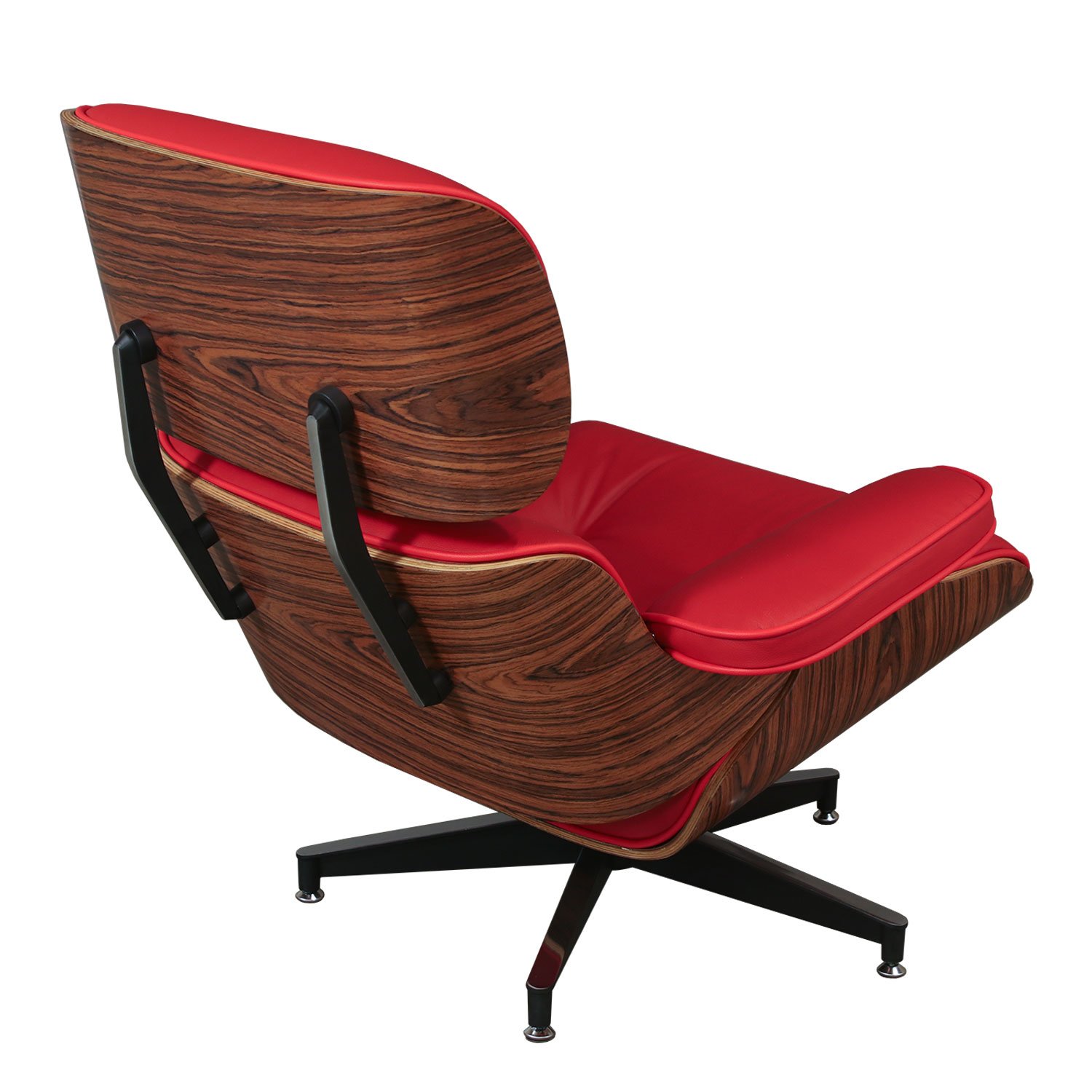 Eames Style Leather Lounge Chair & Ottoman Reproduction by ...