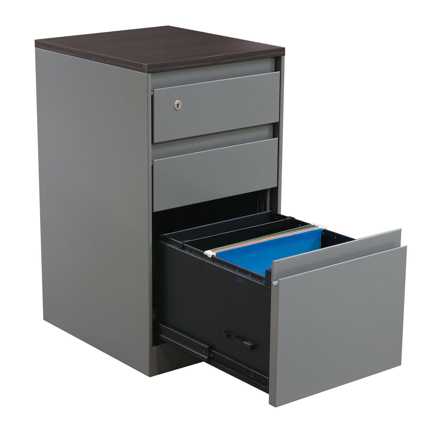 Box File Stand Assembly Steelcase Used Box Box File Pedestal with Laminate Top, Silver ...