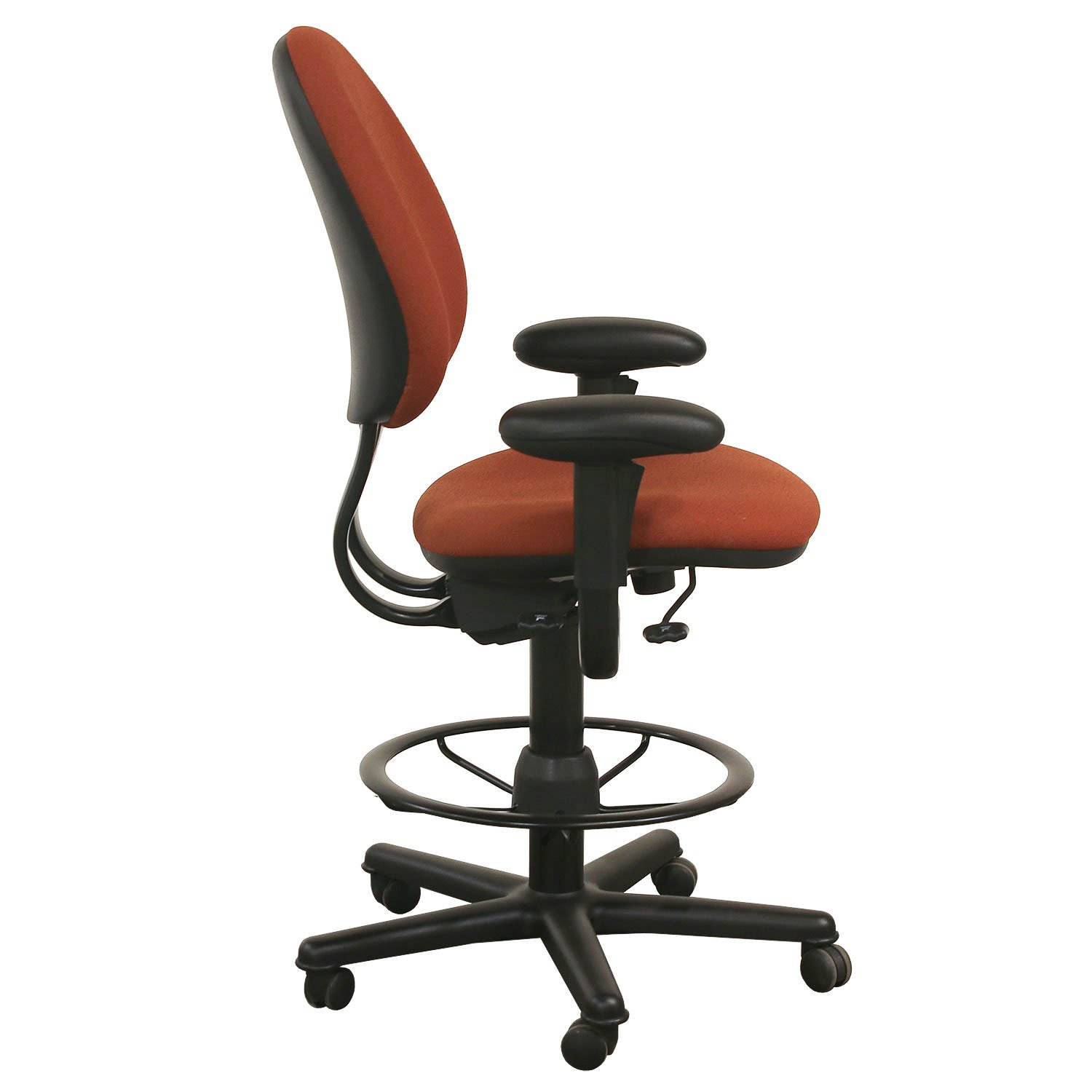 Steelcase Used Criterion Stool, Burnt Orange - National Office