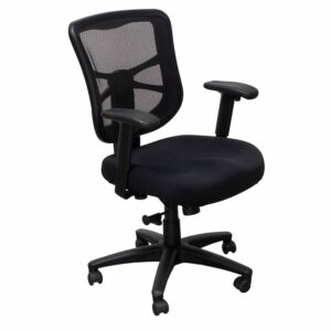 Alera Elusion Series Used Mesh Mid-Back Chair, Black