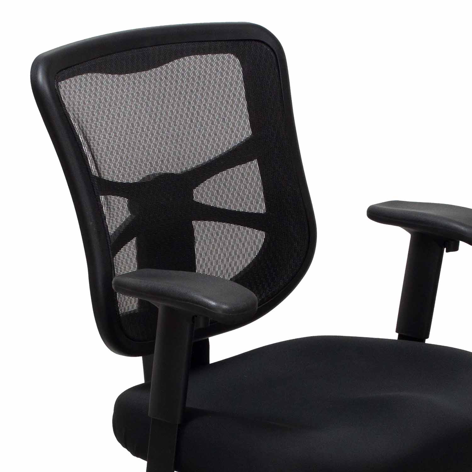 Alera Elusion Series Used Mesh Mid-Back Chair, Black - National Office