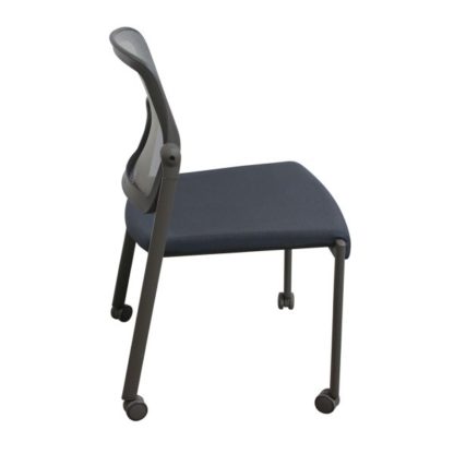 Allsteel Relate Used Mobile Stack Chair, Gray - National Office
