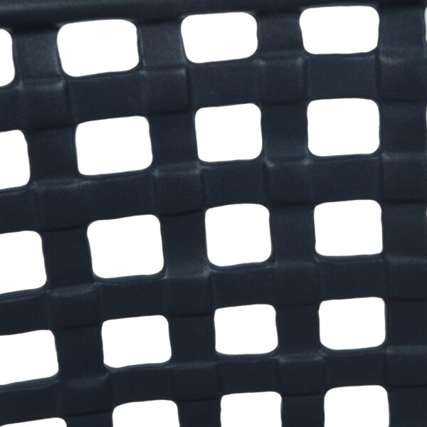 Brown Jordan Used Black Metal Outdoor Chair, Red Stripe National