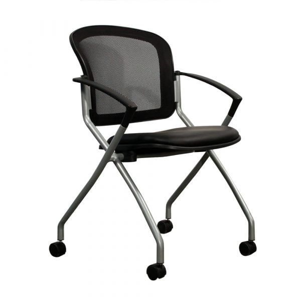 Beacon by goSIT New Nesting Chair on Casters, Black