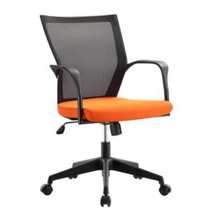 Bay by goSit Mesh Back Task Chair, Orange and Black