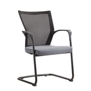Bay by goSit Mesh Back Side Chair, Gray and Black