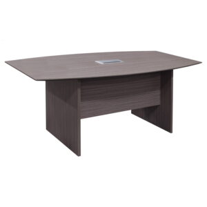 Catalina Laminate 6ft Boat Shaped Conference Table w/ Grommet, Drift