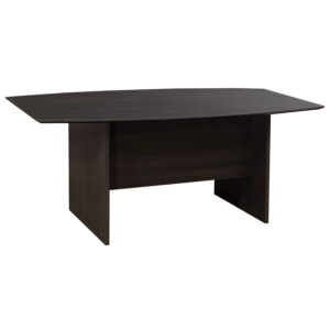 Catalina Laminate 6ft Boat Shaped Conference Table, Gray