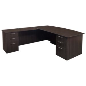 Catalina Laminate Straight Left Return L-Shape Desk, Gray