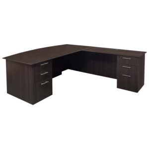 Catalina Laminate Straight Right Return L-Shape Desk, Gray