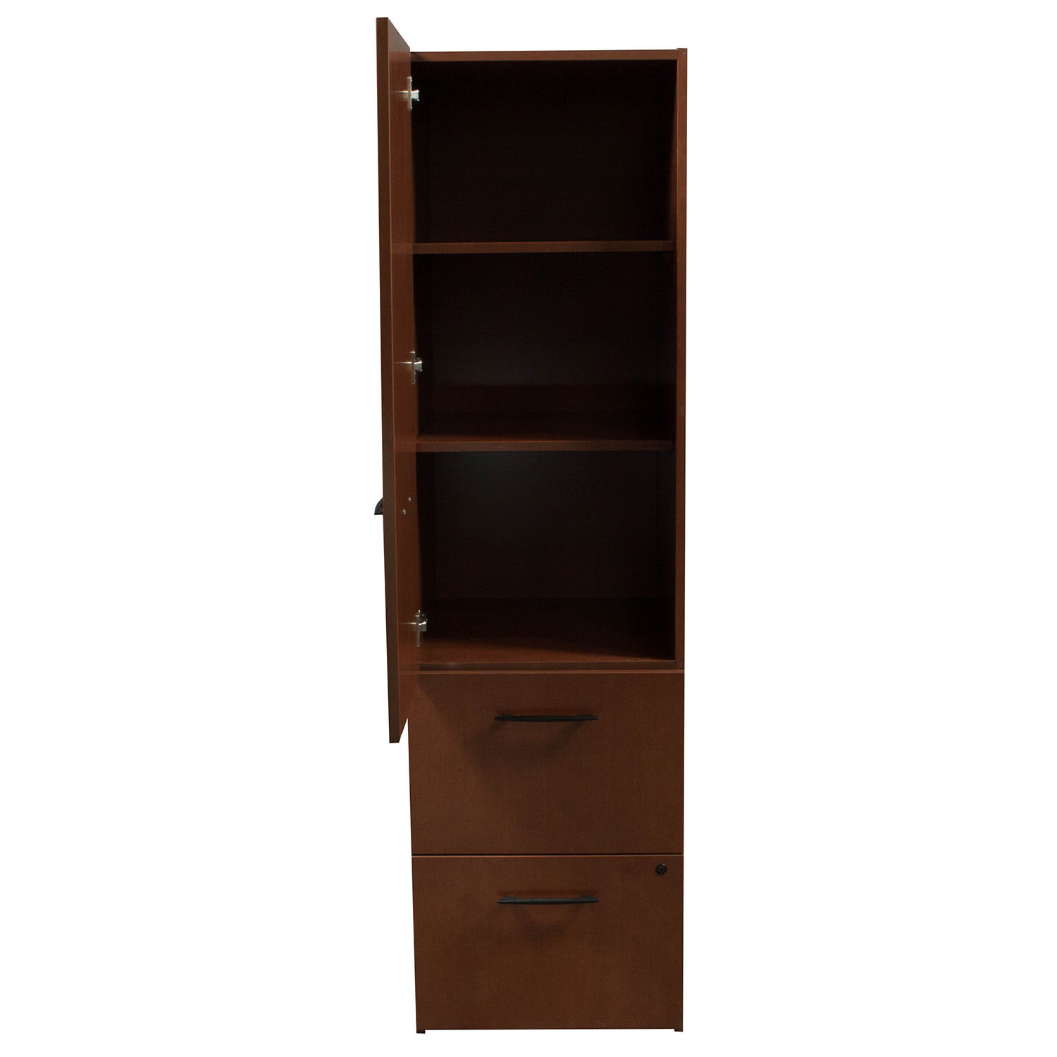 Haworth Used Veneer 2 Drawer Storage Tower, Cherry National Office