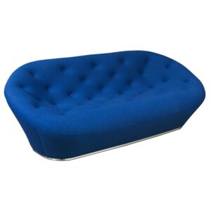 Claire by goSIT Modern Fabric Couch, Blue