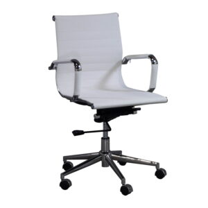 Cordelia by goSIT New Modern Executive Mid-Back Chair, White