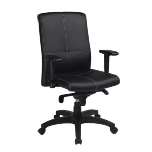 Leif by goSIT Leather Executive Chair, Black
