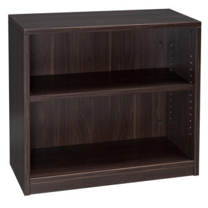 Denmark Laminate 30 In 2 Shelf Bookcase, American Walnut