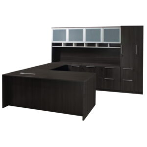 Denmark Executive U Shape Right Return Desk Set, Gray
