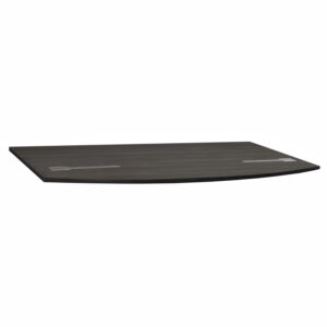Everyday 36x72 Bow Front Desk Laminate Top Upgrade Only, Gray