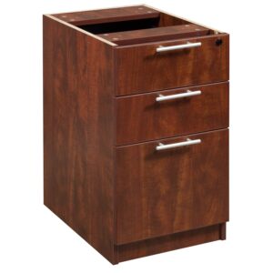 Everyday Deluxe Laminate Pedestal Box Box File Upgrade, Cherry