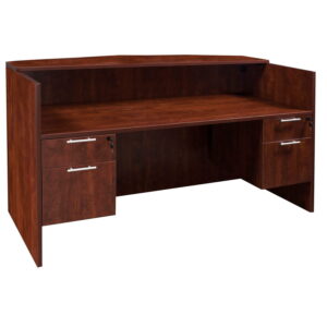 Everyday Laminate Reception Desk, Cherry