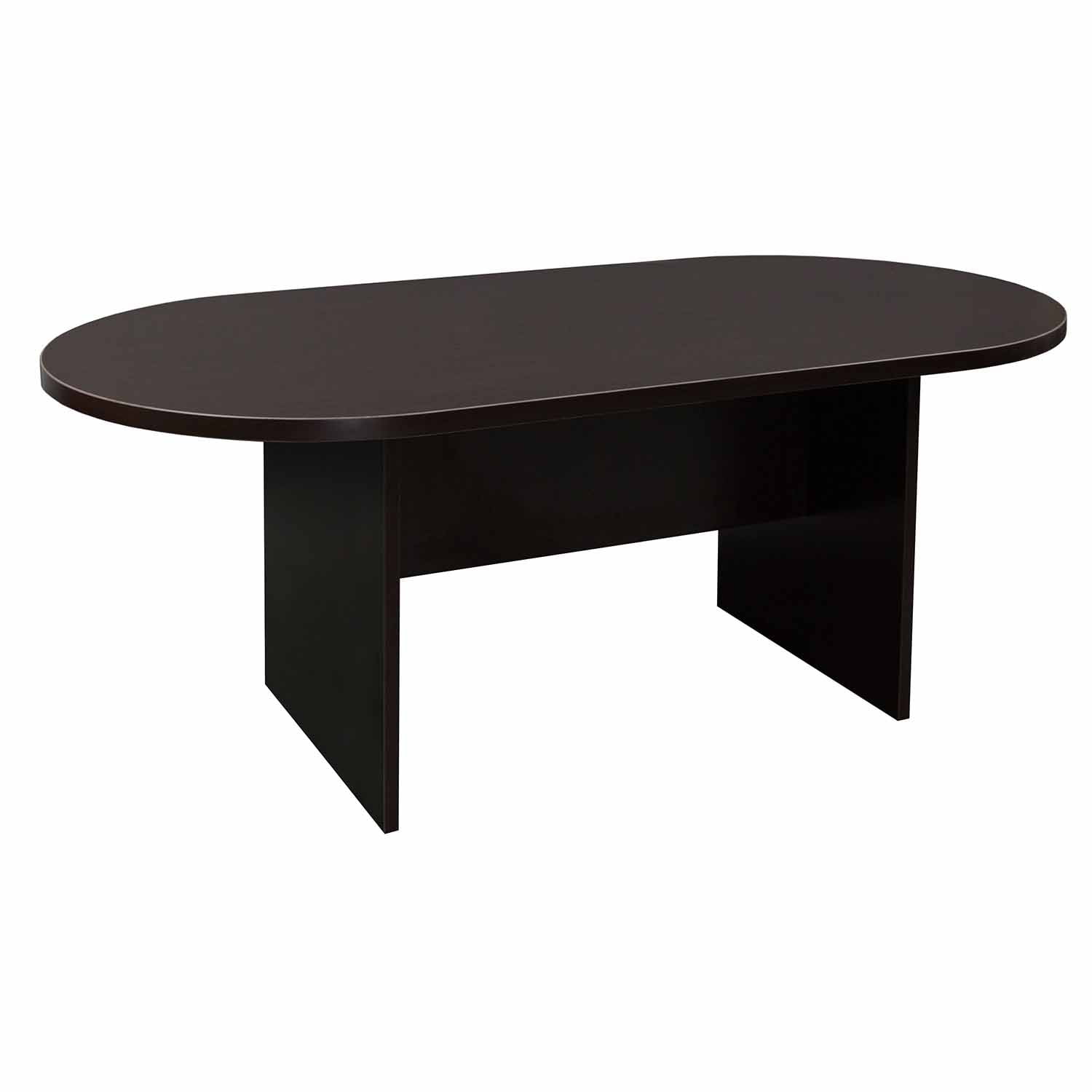 Everyday 6 Foot Laminate Racetrack Conference Table, Espresso